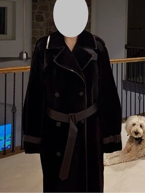 Ralph Lauren Purple Label Genuine Shearling Full length coat.